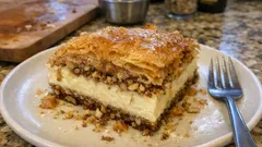 Cheesecake baklava: la ricetta con pasta fillo croccante e crema vellutata
